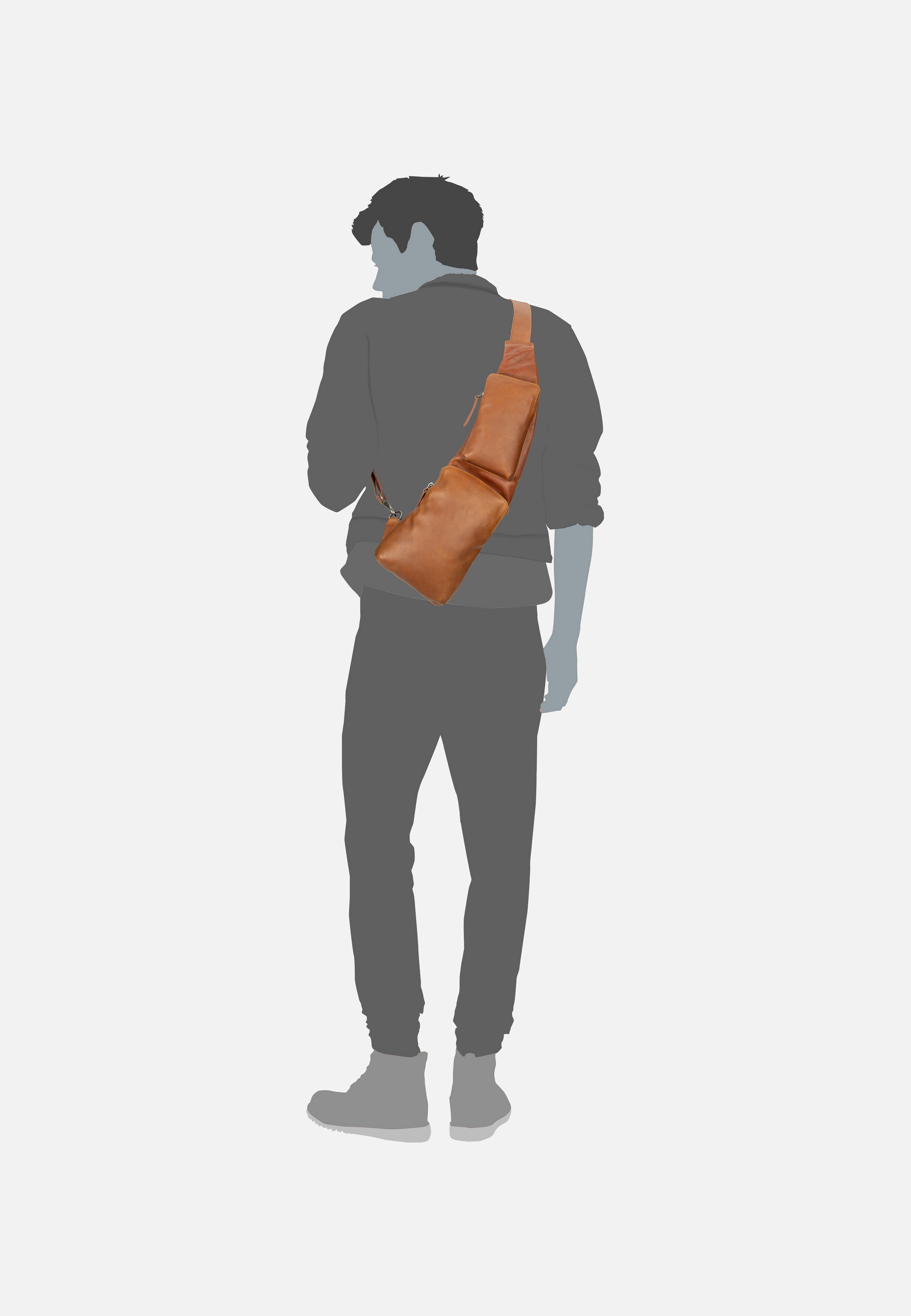 The Chesterfield Brand Logan 0286 Cognac Sling Bag