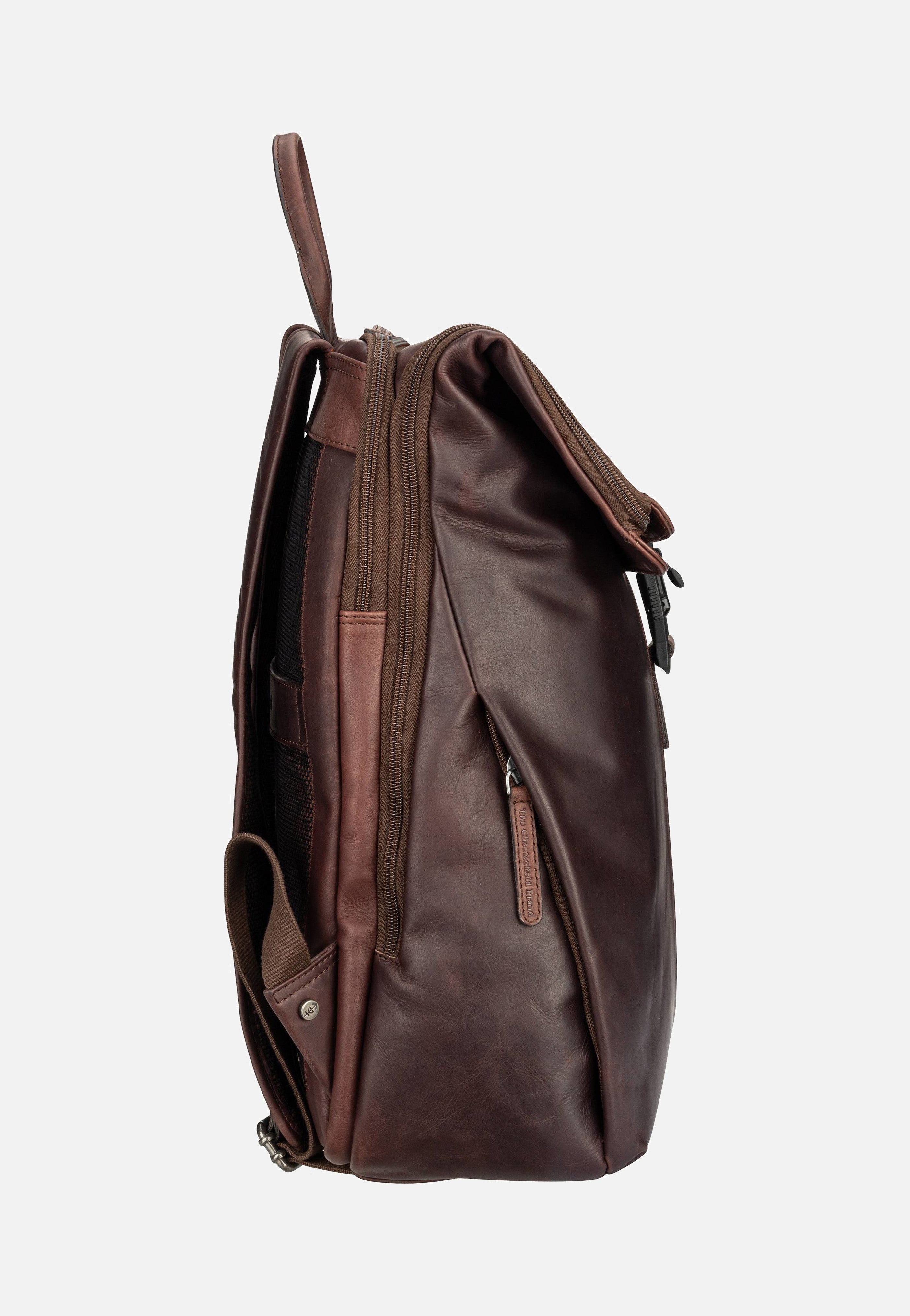 The Chesterfield Brand Savona 0322 Brown Rolltop Rucksack