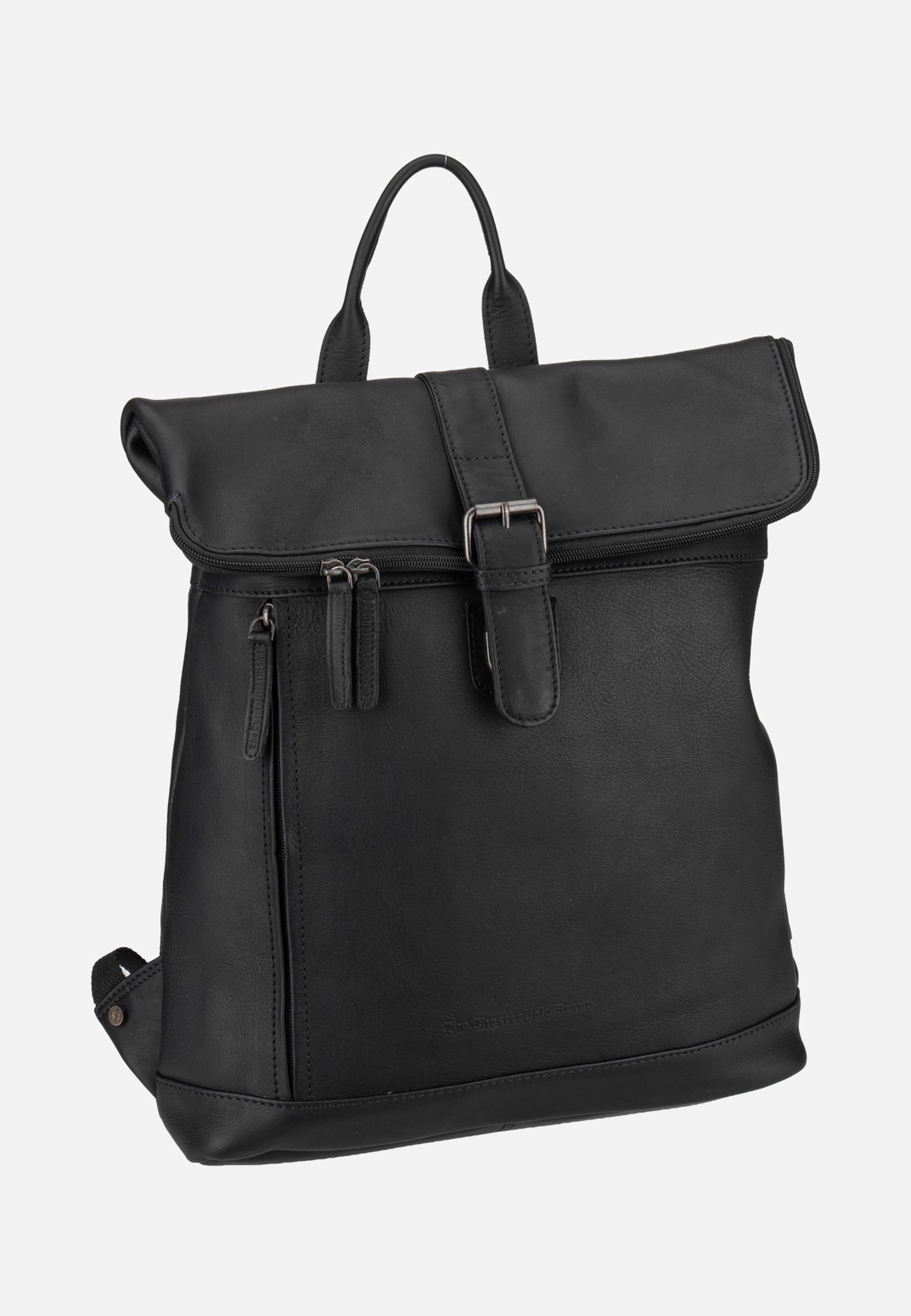 The Chesterfield Brand Larsson 0338 Black Rolltop Rucksack