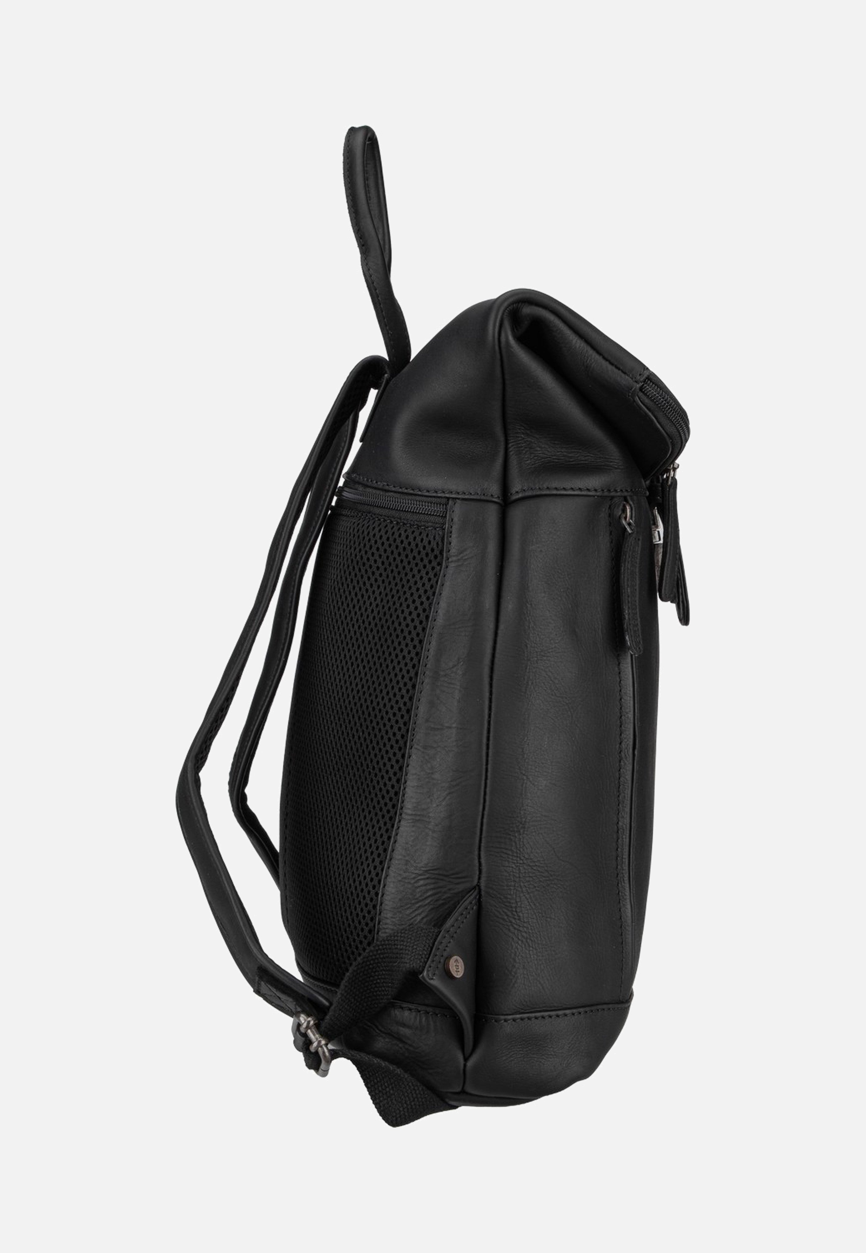 The Chesterfield Brand Larsson 0338 Black Rolltop Rucksack